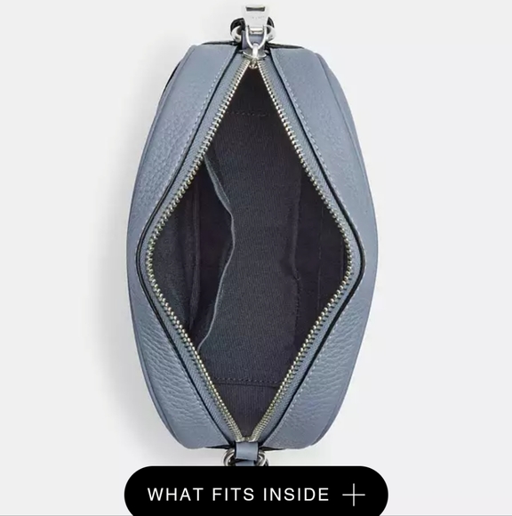 New! Mini Jamie Camera Bag with Coach Stripe in Grey Mist Multi - Picture 2 of 5